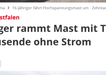 Stromausfall – Info-Karte