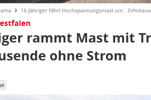 Stromausfall – Info-Karte