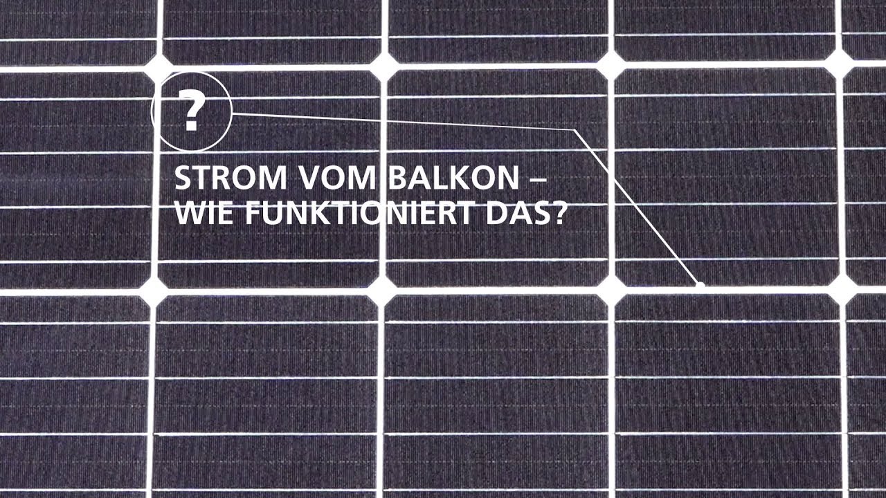 PV-Anlagen für den Balkon – W...