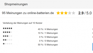 Problem mit   online-batterie...