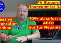 Photovoltaik zukünftig ohne Finanzamt. Steuerbefreiung bis 30 kWp und Aus für 70%-Regelung ab sofort