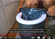 WC-Setup der Chirpy-Travellers  –  auch für den Blackout geeignet