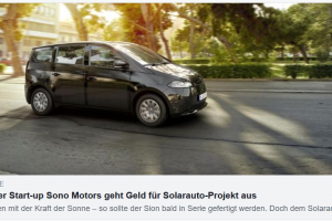 Sono Motors – 3000 Kunden sollen 27.000  EUR komplett vorauszahlen