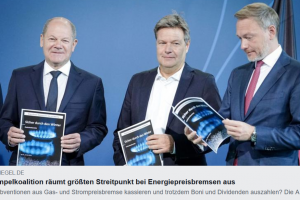 Strompreisbremse  ab 1. März  bzw. 1. Januar