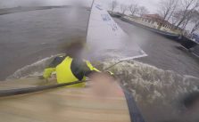 Finn sailing in 50 knots of w...