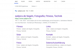 Sailpics.de jetzt auch per Bing / Microsoft Edge erreicbar