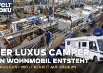 Ein Luxus Camper wird zusammengeschustert