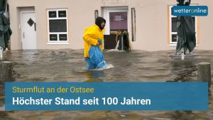 Sturmflut an der Ostsee
