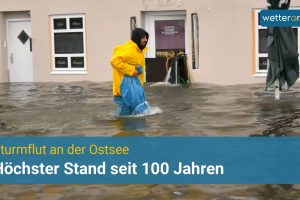 Sturmflut an der Ostsee