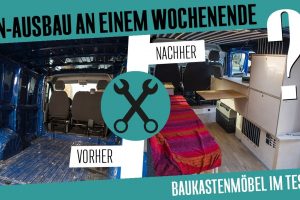 Bausatzmöbel aus dem Baumarkt: der Camperausbau für jedermann? (Test, 2021)