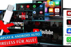 WIRELESS Apple Carplay / Android Auto nachrüsten! Netflix, YouTube & Screen Mirroring möglich!