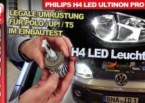 Legale H4-LED-Umrüst-Lampen im Test & Einbau – Philips H4-LED Ultinon Pro 6000 für VW Polo, up! T5