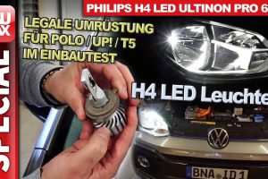 Legale H4-LED-Umrüst-Lampen im Test & Einbau – Philips H4-LED Ultinon Pro 6000 für VW Polo, up! T5