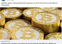 So hoch könnte der Bitcoin 2024 laut Experten klettern