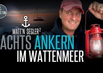 Nachts ankern im Wattenmeer