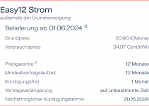 Strompreiserhöhung