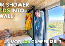 Shower Collapses Into A Wall! Convertible Shower With 3 SOLID Walls