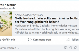 Notfallrucksack: Was sollte man in einer Notlage in der Wohnung griffbereit haben?