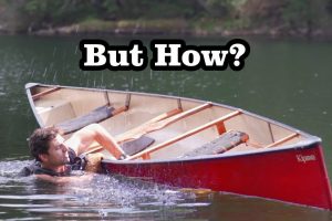 How to get BACK IN when your Canoe tips over [SOLO]