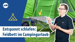 Feldbett im Minicamper
