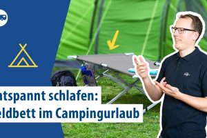 Feldbett im Minicamper