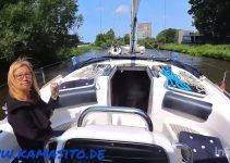 Stehende Mastroute Nord Teil 1 von Groningen zum Yachthafen Lunegat