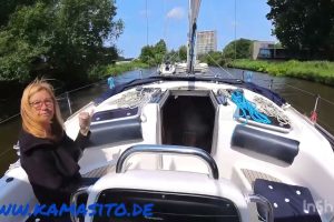 Stehende Mastroute Nord Teil 1 von Groningen zum Yachthafen Lunegat