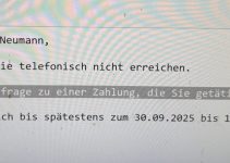 „Wir haben eine Rückfrage zu einer Zahlung, die Sie getätigt haben.“ – Update