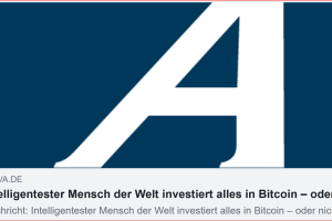 Intelligentester Mensch der Welt investiert alles in Bitcoin – oder nicht?