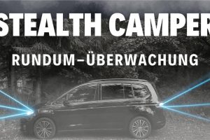 Stealth Camping Sicherheit: Rundum Überwachung im Minicamper mit kabellosem Rückfahrkamera System