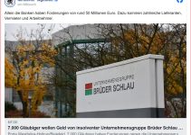 7.000 Gläubiger wollen Geld von insolventer Unternehmensgruppe Brüder Schlau aus Porta Westfalica